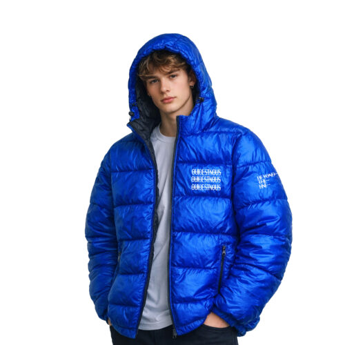 Bleu O Puffer Jacket